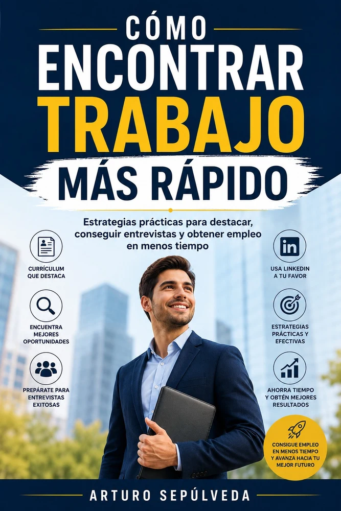 Cómo encontrar trabajo más rápido by Arturo Sepúlveda — Original Spanish edition cover